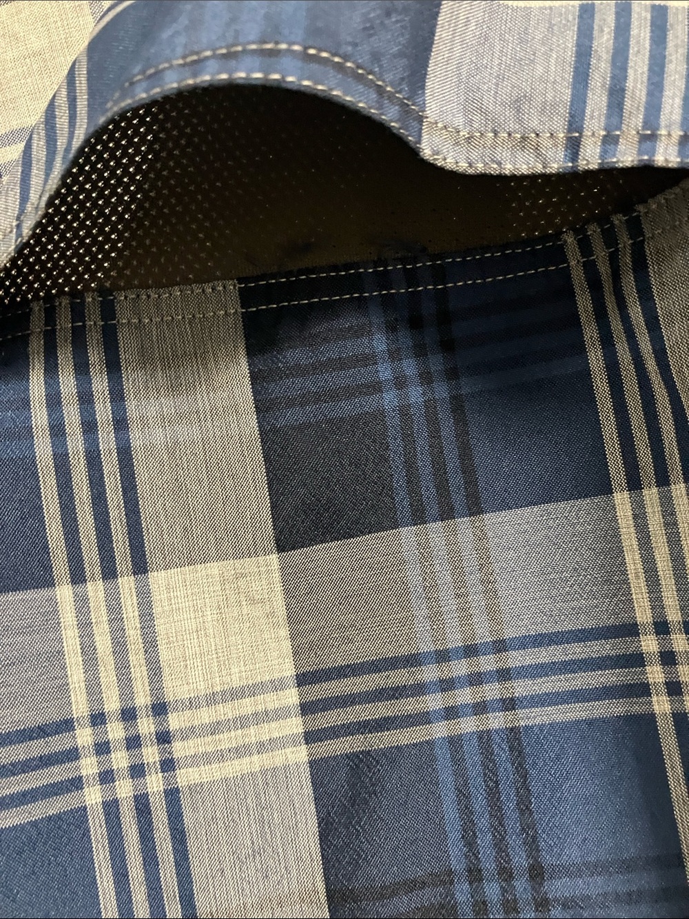 Croft & Barrow Quick Dry Classic Shirt Sz XXL Blue /Grey Plaid - Picture 6 of 9